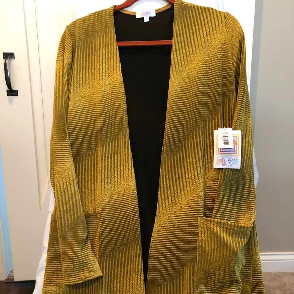 LuLaRoe Mustard Yellow Cardigan